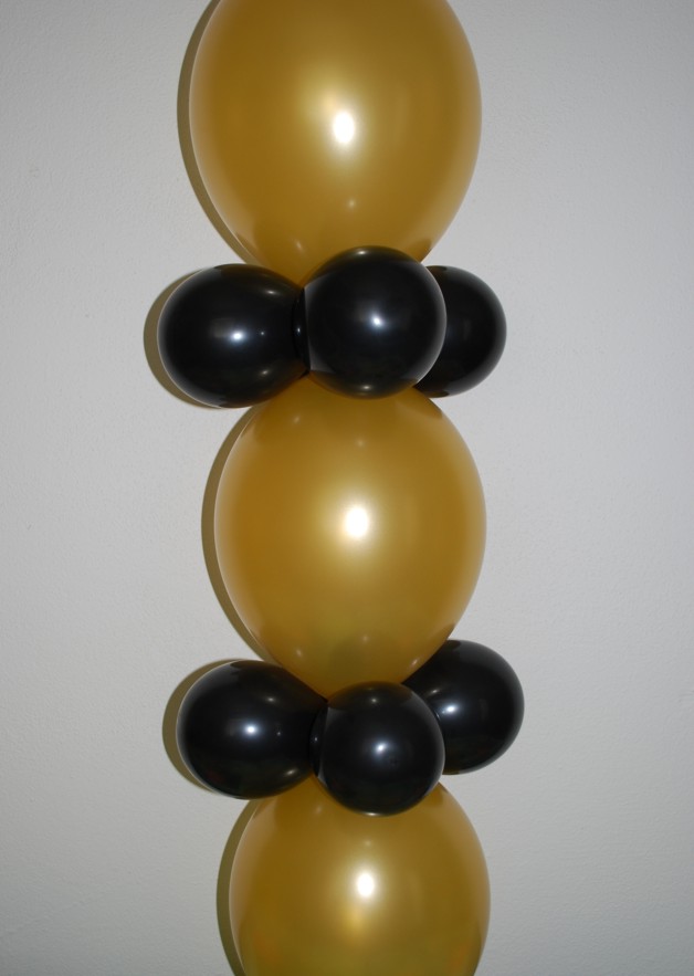 Balónky řetězové zlaté 5 ks